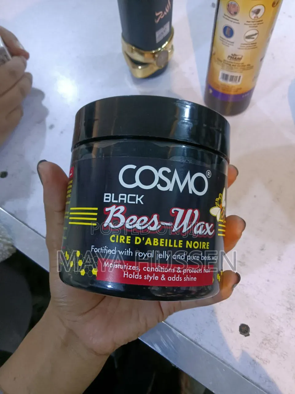 Cosmo Black Bees-Wax Hair Styling Wax