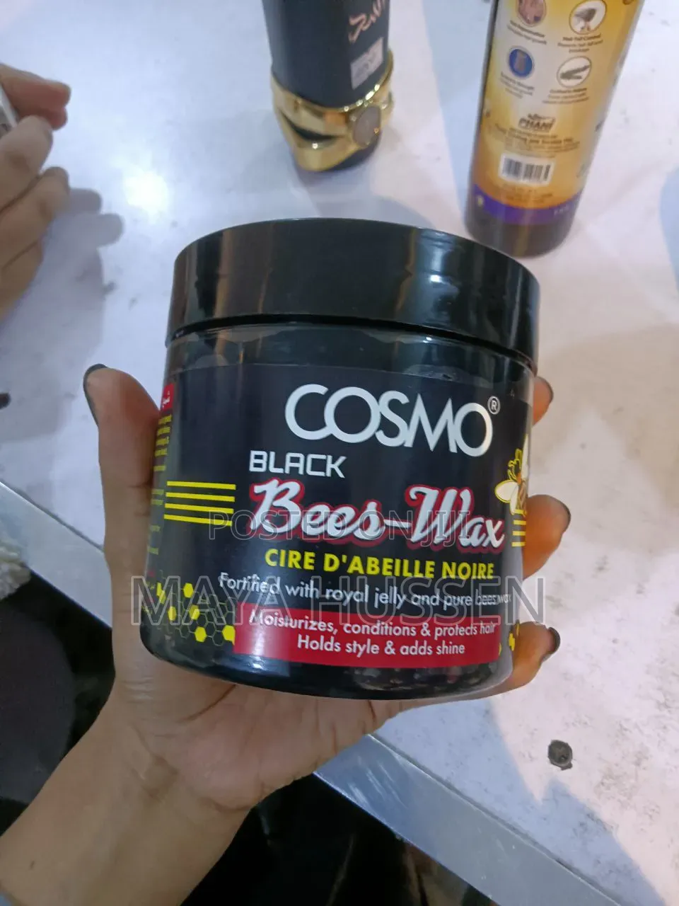 Cosmo Black Bees-Wax Hair Styling Wax