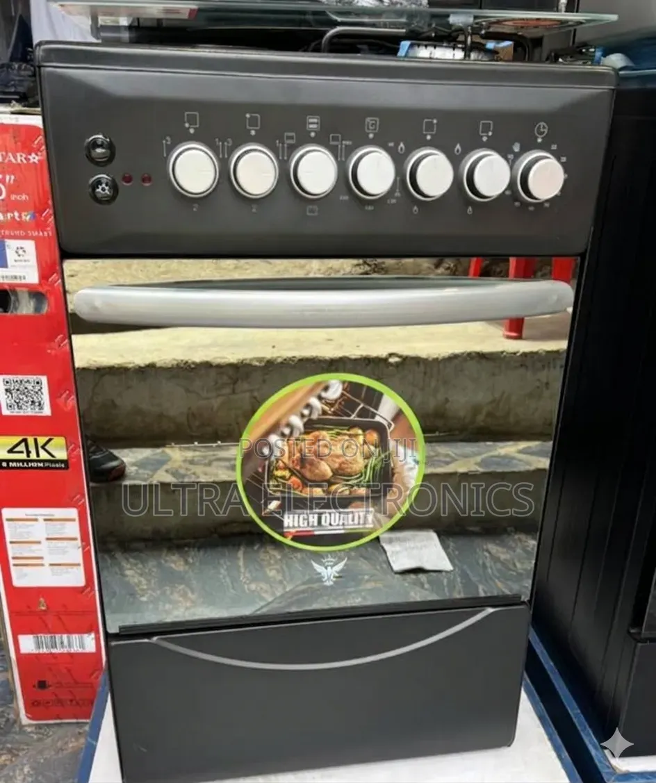 Oven 50/50 2/2 Burner Freestanding Cooker Oven A Stylish