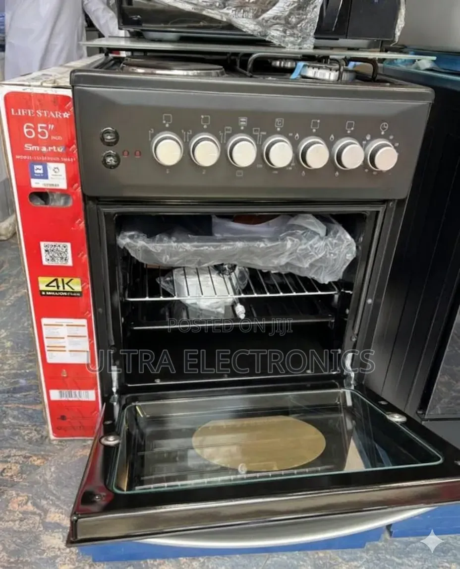 Oven 50/50 2/2 Burner Freestanding Cooker Oven A Stylish