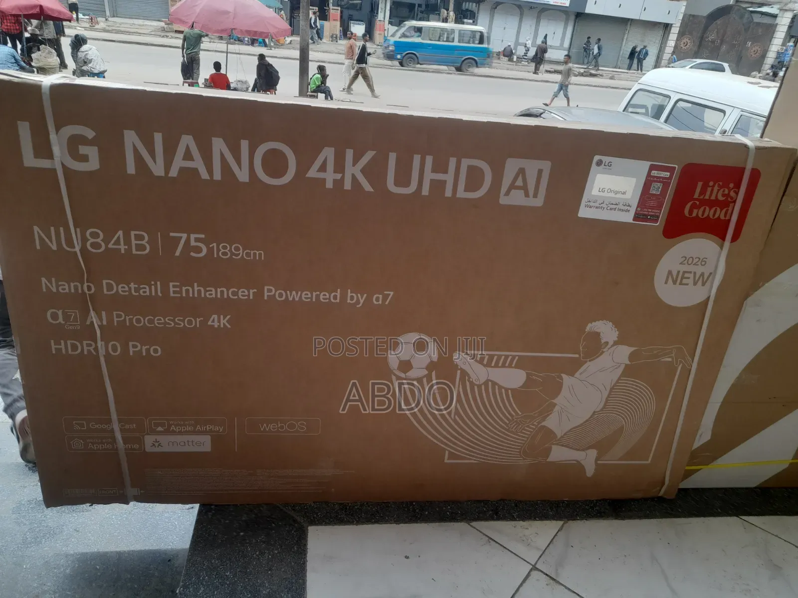 LG Nano Uhd Al Smart Qled TV 75inch Andraid Framless TV 2026 Hifi