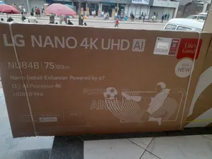 LG Nano Uhd Al Smart Qled TV 75inch Andraid Framless TV 2026 Hifi