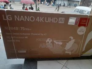 LG Nano Uhd Al Smart Qled TV 75inch Andraid Framless TV 2026 Hifi