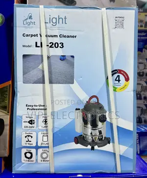 Light Carpet Vacuum Cleaner 25L Powered by 1200W Motor and Delivering