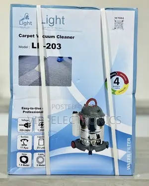 Light Carpet Vacuum Cleaner 25 Liters 1200W 17 KPa