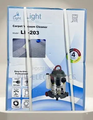 Light Carpet Vacuum Cleaner 25 Liters 1200W 17 KPa