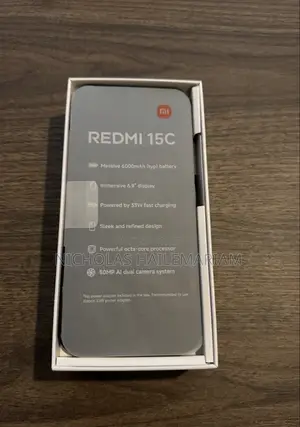 New Xiaomi Redmi 15C 4G 128 GB Black