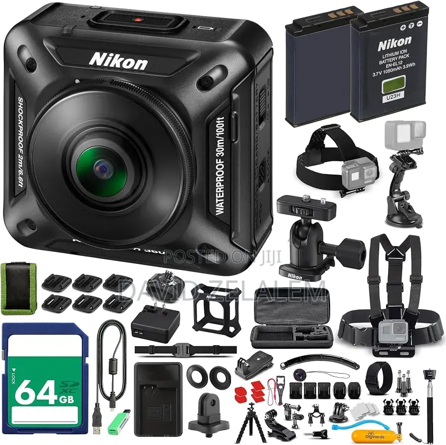 Nikon KeyMission 360 VR Action Camera - Waterproof Shockproof