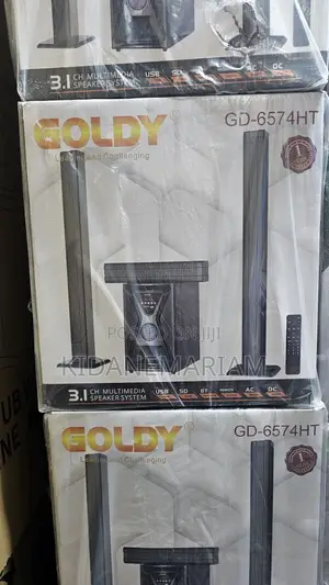 GOLDY 3.1 CH Multimedia Speaker System (Model: GD-6574HT)