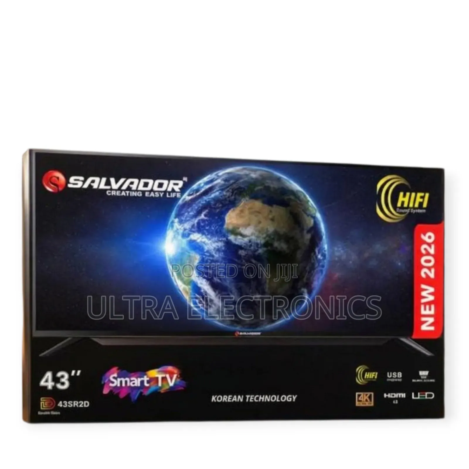 Salvador 43" Smart Android TV 43-ኢንች ትልቅ LED Smart Android TV