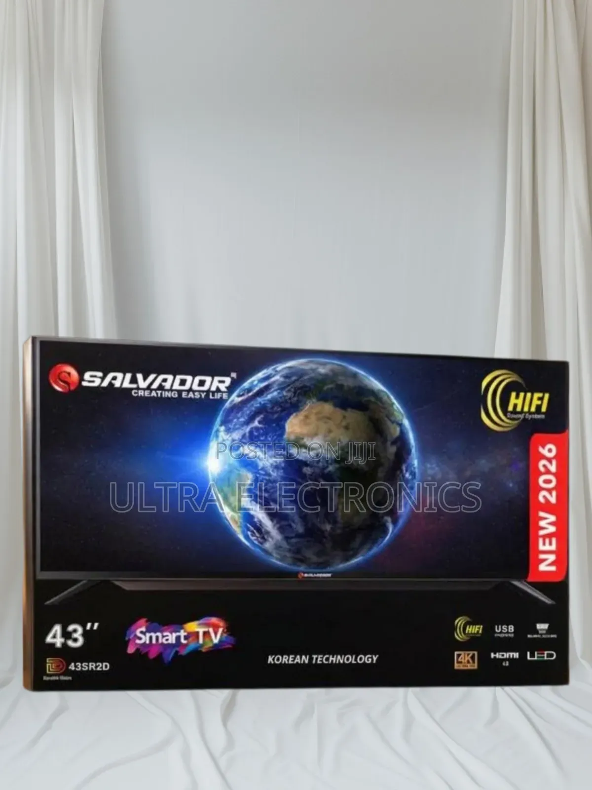 Salvador 43" Smart Android TV የቤትዎን መዝናኛ በSalvador