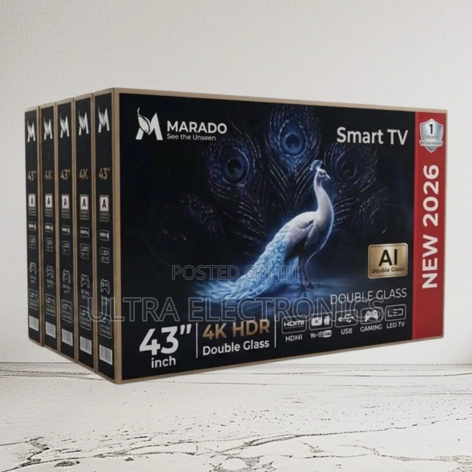 Marado 43" HDR Smart TV — 2026 የቤትዎን መዝናኛ ወደ አዲስ ደረጃ ያሻሽሉ!
