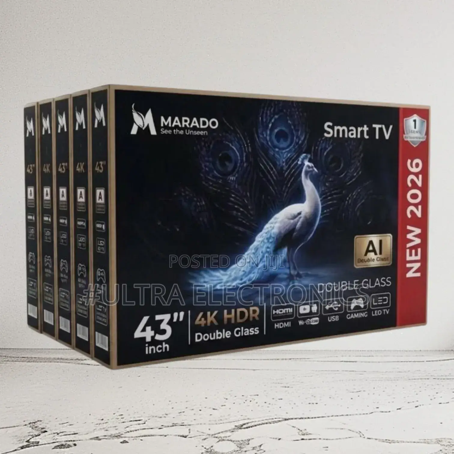 Marado 43" HDR Smart TV — 2026 የቤትዎን መዝናኛ ወደ አዲስ ደረጃ ያሻሽሉ!