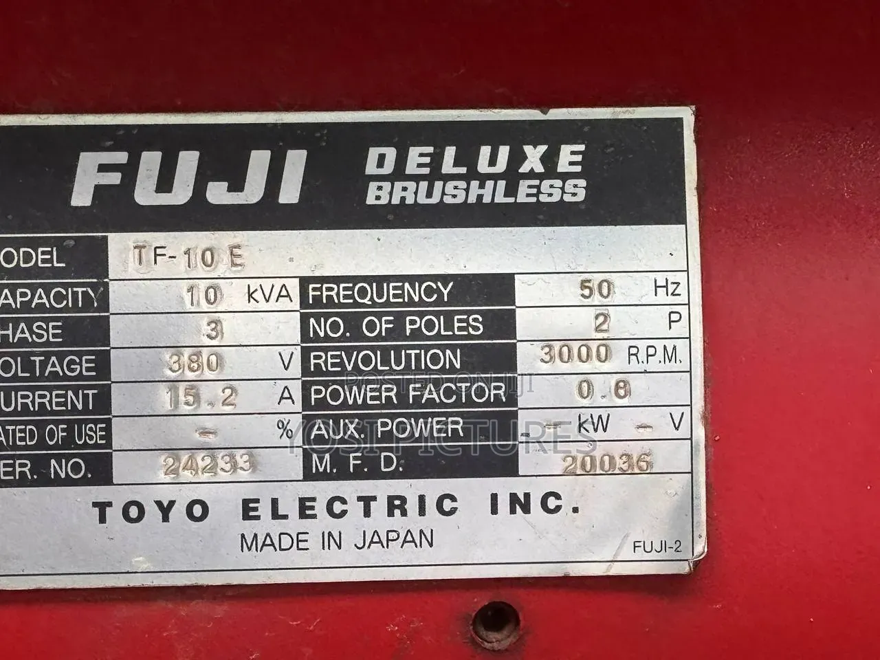 Yanmar Generator 10kw