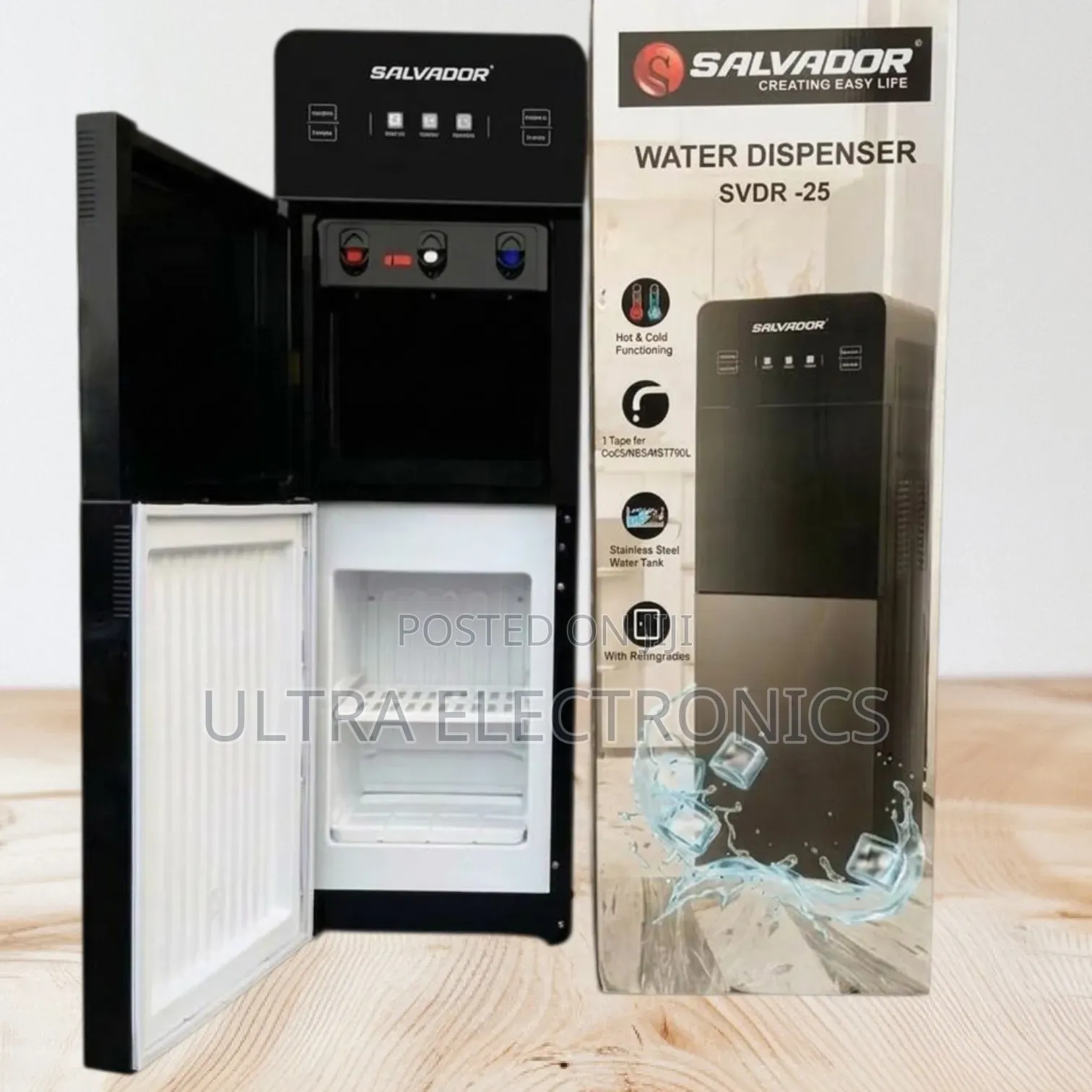 Salvador SVDR-25 Water Dispenser Hot, Cold Normal Water