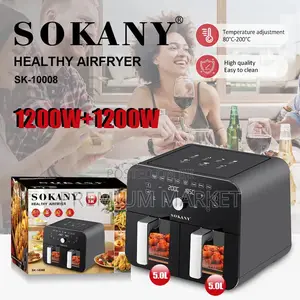 Airfryer Sokany Oil Fre Airfryer 10litre ሳካኒ ያለዘይት መጥበሻ