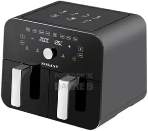 Airfryer Sokany Oil Fre Airfryer 10litre ሳካኒ ያለዘይት መጥበሻ