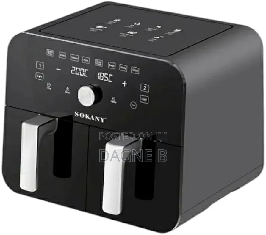 Airfryer Sokany Oil Fre Airfryer 10litre ሳካኒ ያለዘይት መጥበሻ