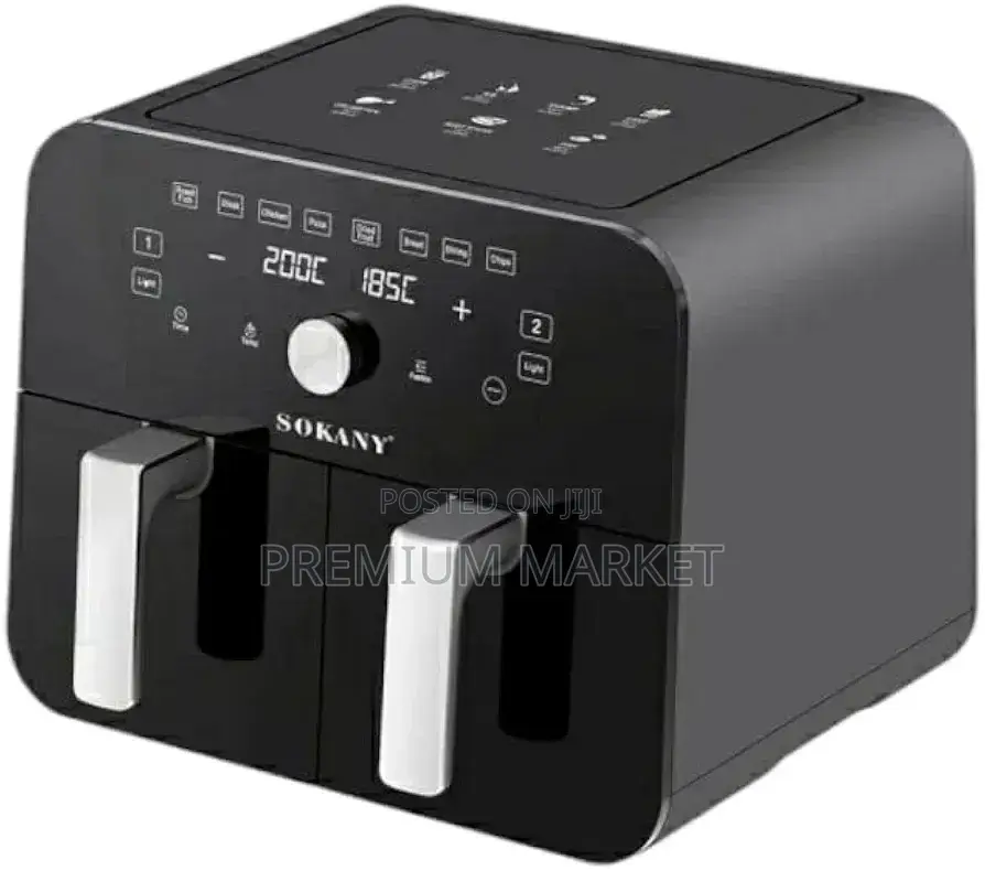 Airfryer Sokany Oil Fre Airfryer 10litre ሳካኒ ያለዘይት መጥበሻ