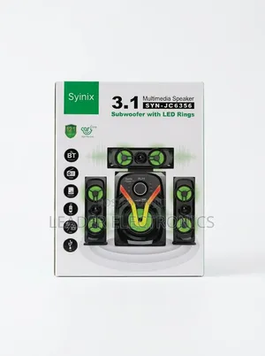Syinix 3.1CH Multimedia Speaker System – Powerful Sound, Deep Bass