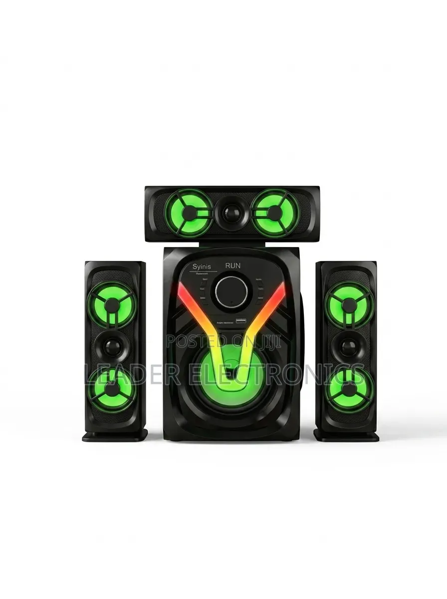 Syinix 3.1CH Multimedia Speaker System – Powerful Sound, Deep Bass