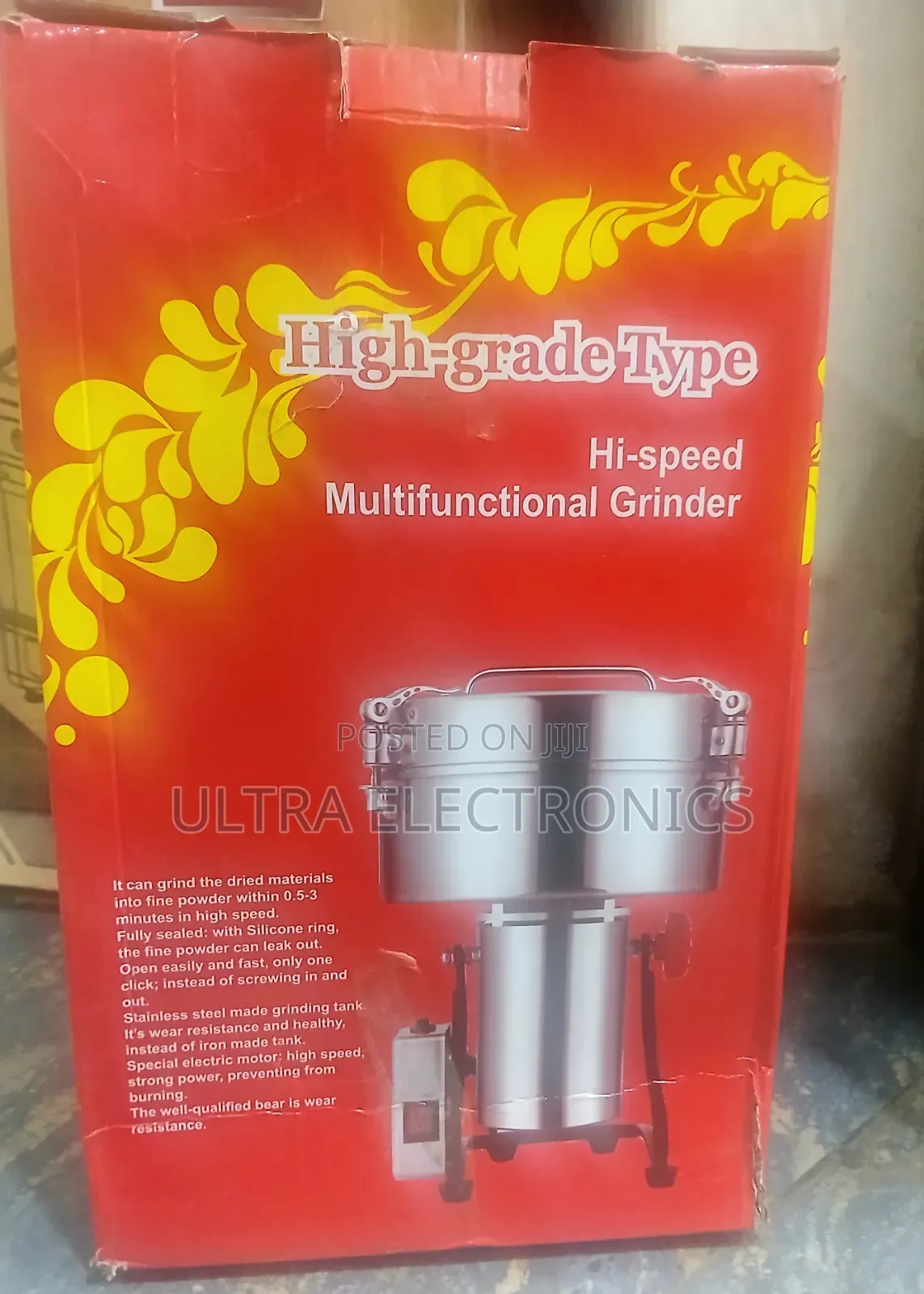 Grain Spice Mill – 3500g Heavy-Duty Grain Spice Grinder Made