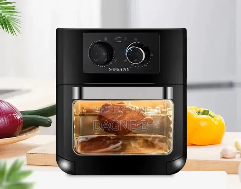 Airfryer Sokany Oil Free Fryer 12 Litre ሶካኒ ያለዘይት መጥበሻ