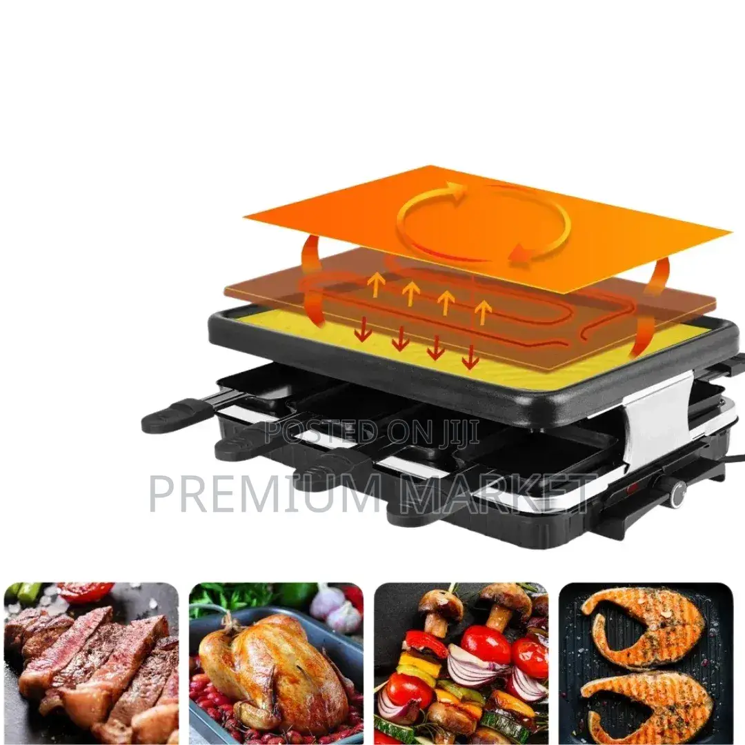Grill Electric Sokany Raclette Table Grill የኤሌክትሪክ ግሪል መስሪያ