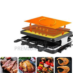 Grill Electric Sokany Raclette Table Grill የኤሌክትሪክ ግሪል መስሪያ