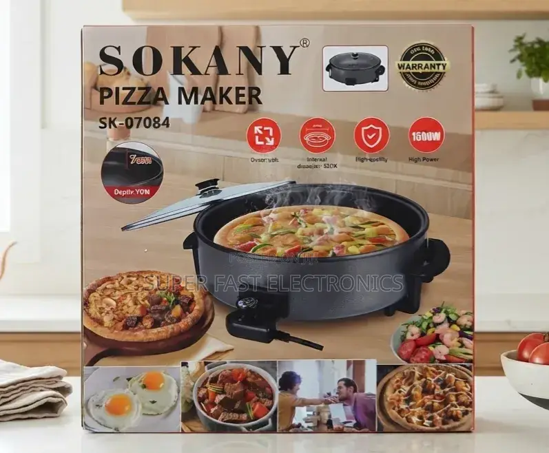 SOKANY Pizza Maker – 1600W Electric Pizza Maker
