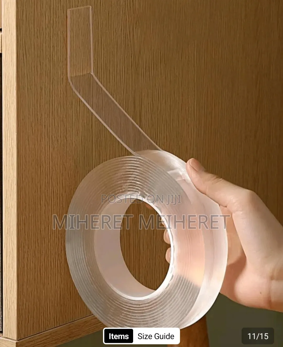 1 Roll Multi-Purpose Double-Sided Tape, Daily Transparent Strong