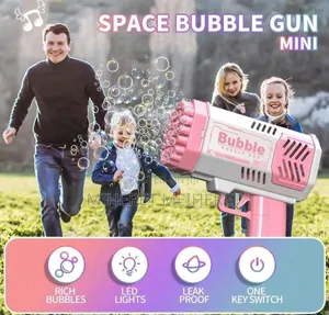 Bubble Blower Rocket Launcher, Kids Bubble Blowing Toy [No Battery,