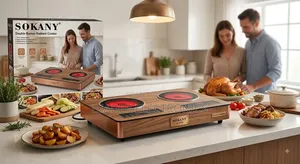Sokany Touch Stove – Digital Touch Control, Fast Heating Modern