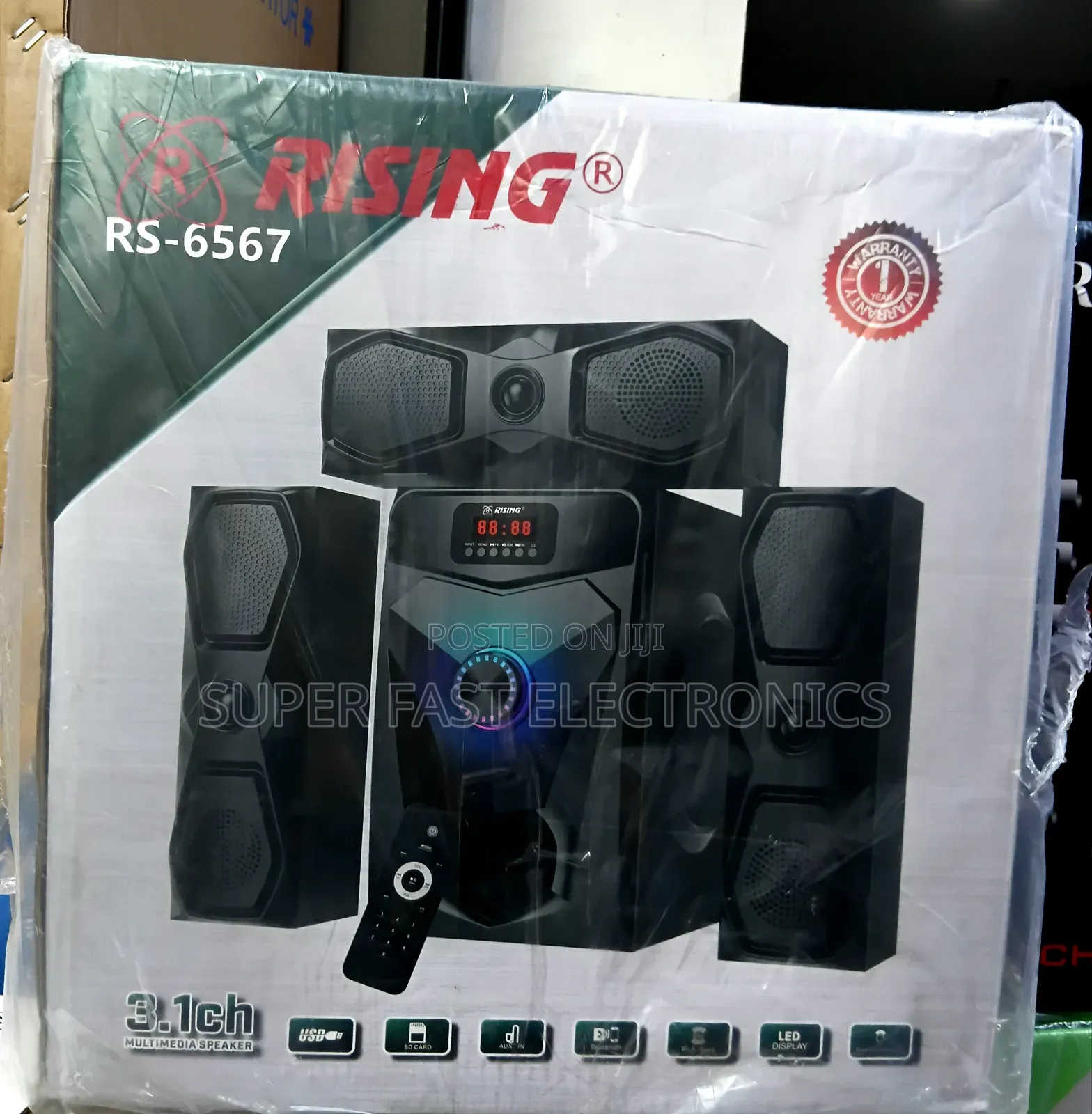 Rising Multimedia Speaker System a Powerful 3.1-Channel