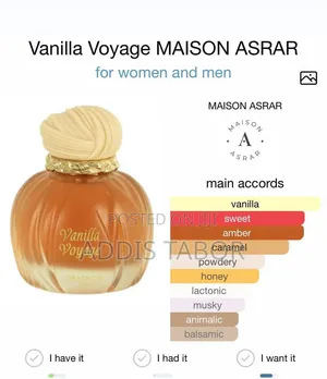 Maison Asrar Perfume VANILLA VOYAGE