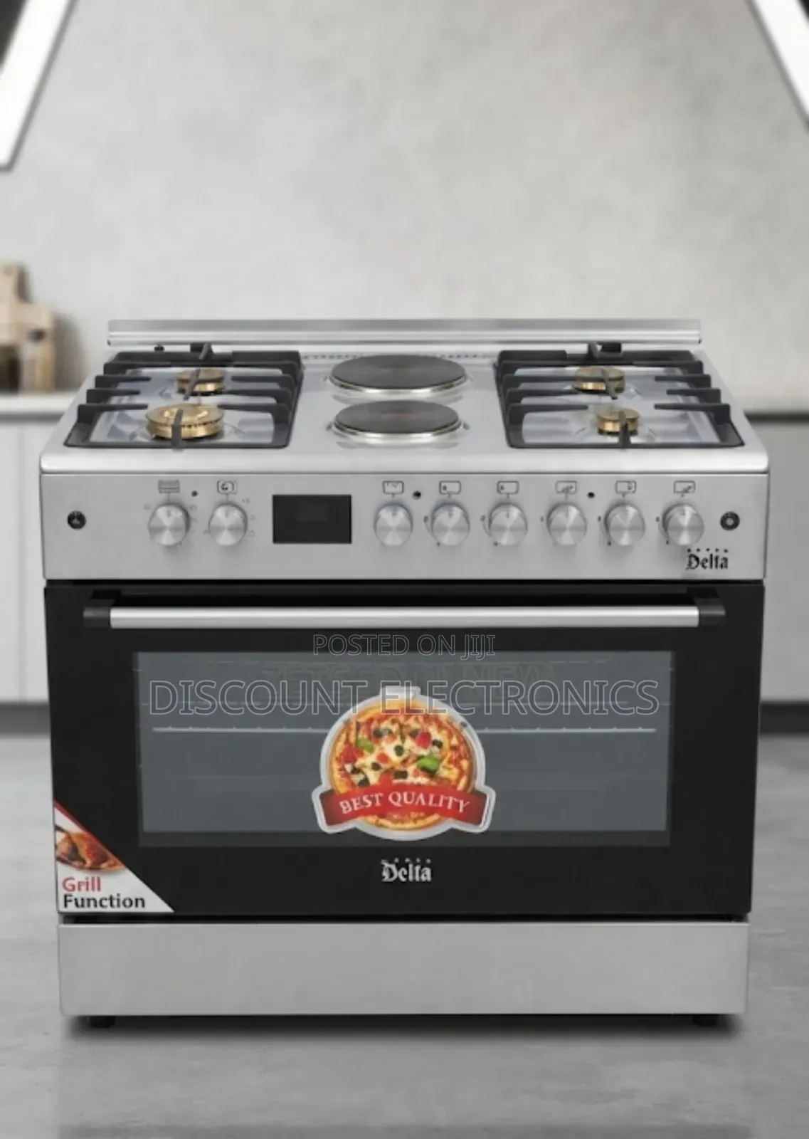Delta Hybrid Freestanding Gas and Electric Cooker With Oven (60-90)