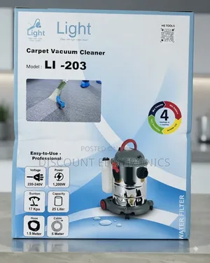 Light LI203 4in1 Professional Carpet Vacum Cleaner Water Filter System