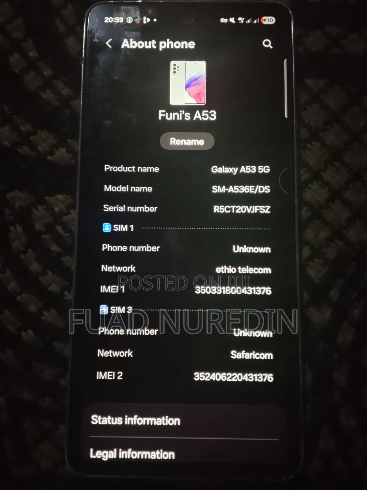 Samsung Galaxy A53 5G 128 GB White