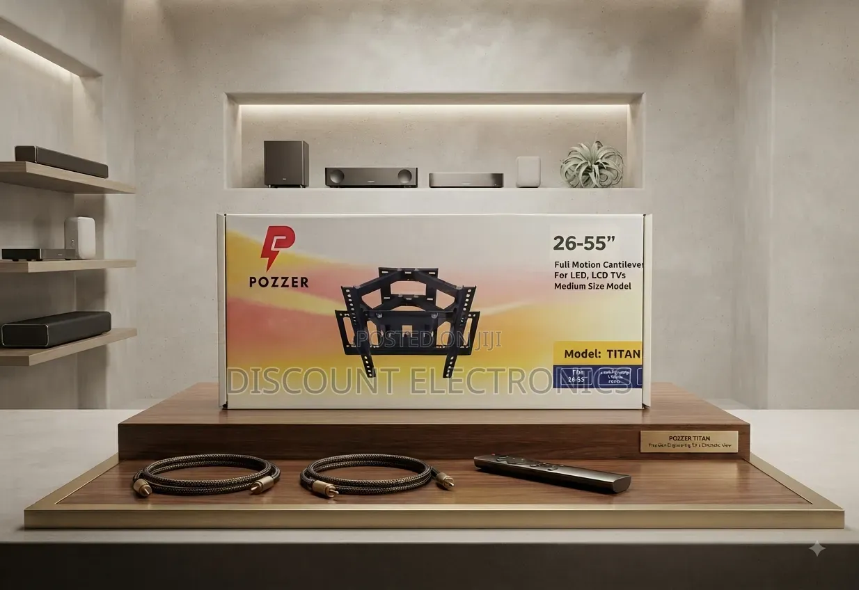 ​POZZER TITAN Full Motion Cantilever TV Mount for LED TVs (26"-55")
