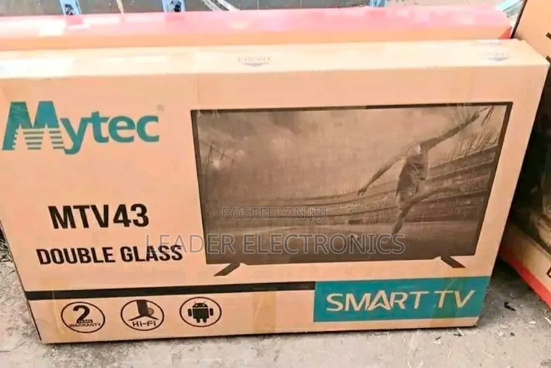 Mytec TV 43" Smart Android TV – Double Glass Design | New Arrival |