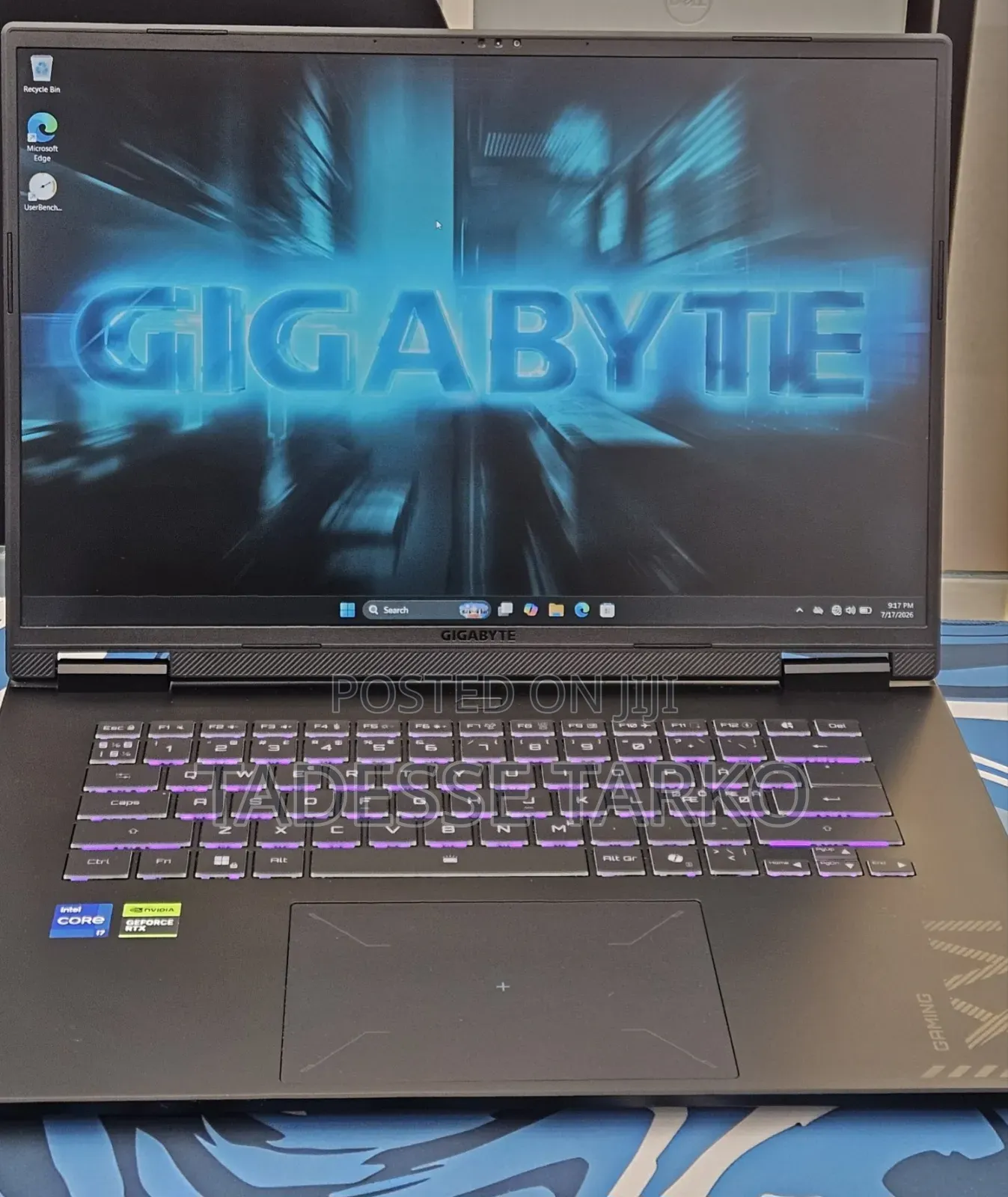 New Laptop Gigabyte GAMING A16 16GB Intel Core i7 SSD 1T