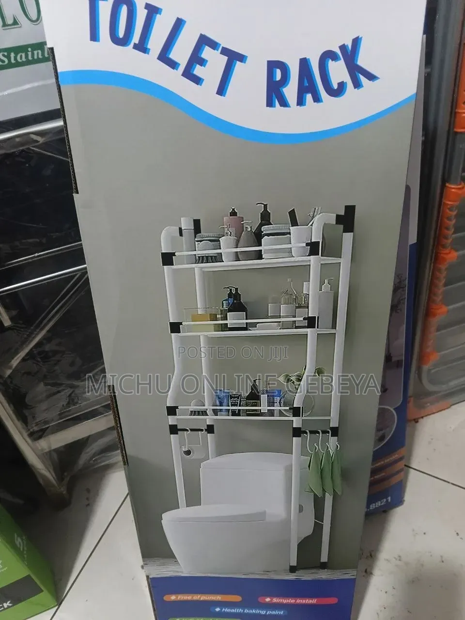 በተመሳሳይ እቃ እንዳይሸወዱ አንደኛው 3Tire Toilet Rack/ Free Delivery