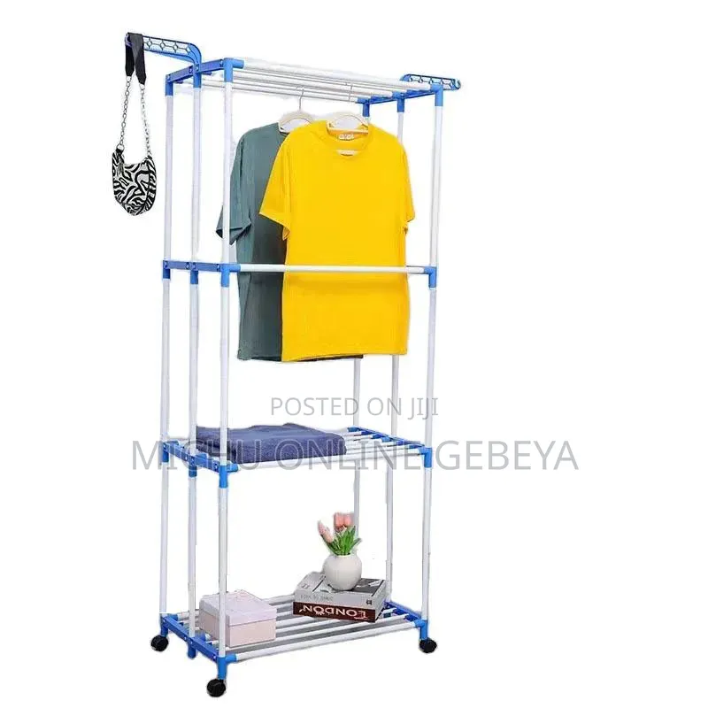 አንደኛው 4 Tier Large Capacity Laundry Drying Rack ልብስ ማስጫ/ Free Delivery