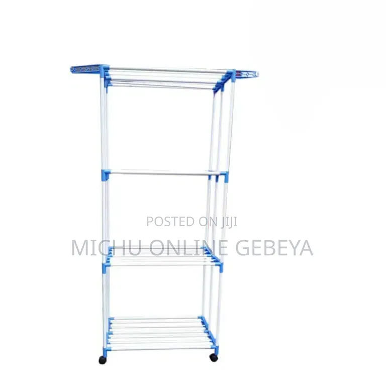 አንደኛው 4 Tier Large Capacity Laundry Drying Rack ልብስ ማስጫ/ Free Delivery