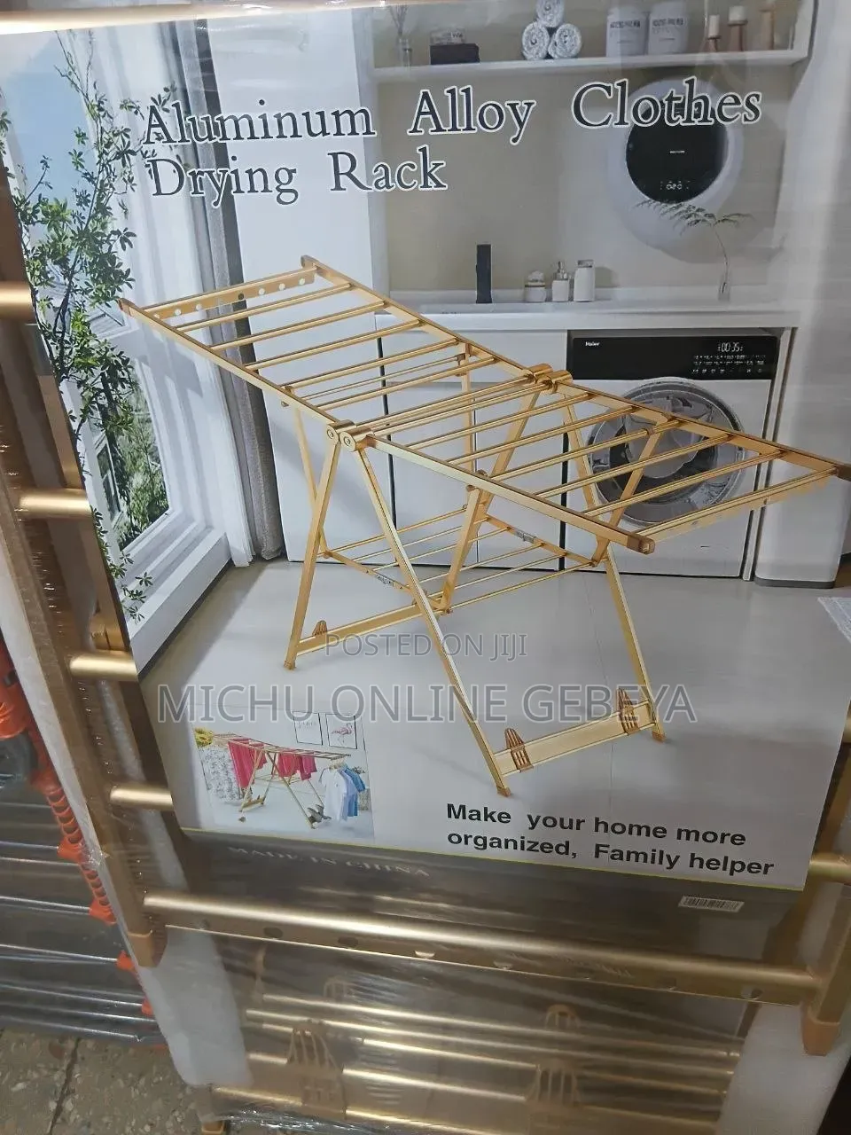 እጅግ በጣም ጥራቱን የጠበቀ PREMIUM DRYING RACK (ALUMINUM ALLOY)/ Free Delivery
