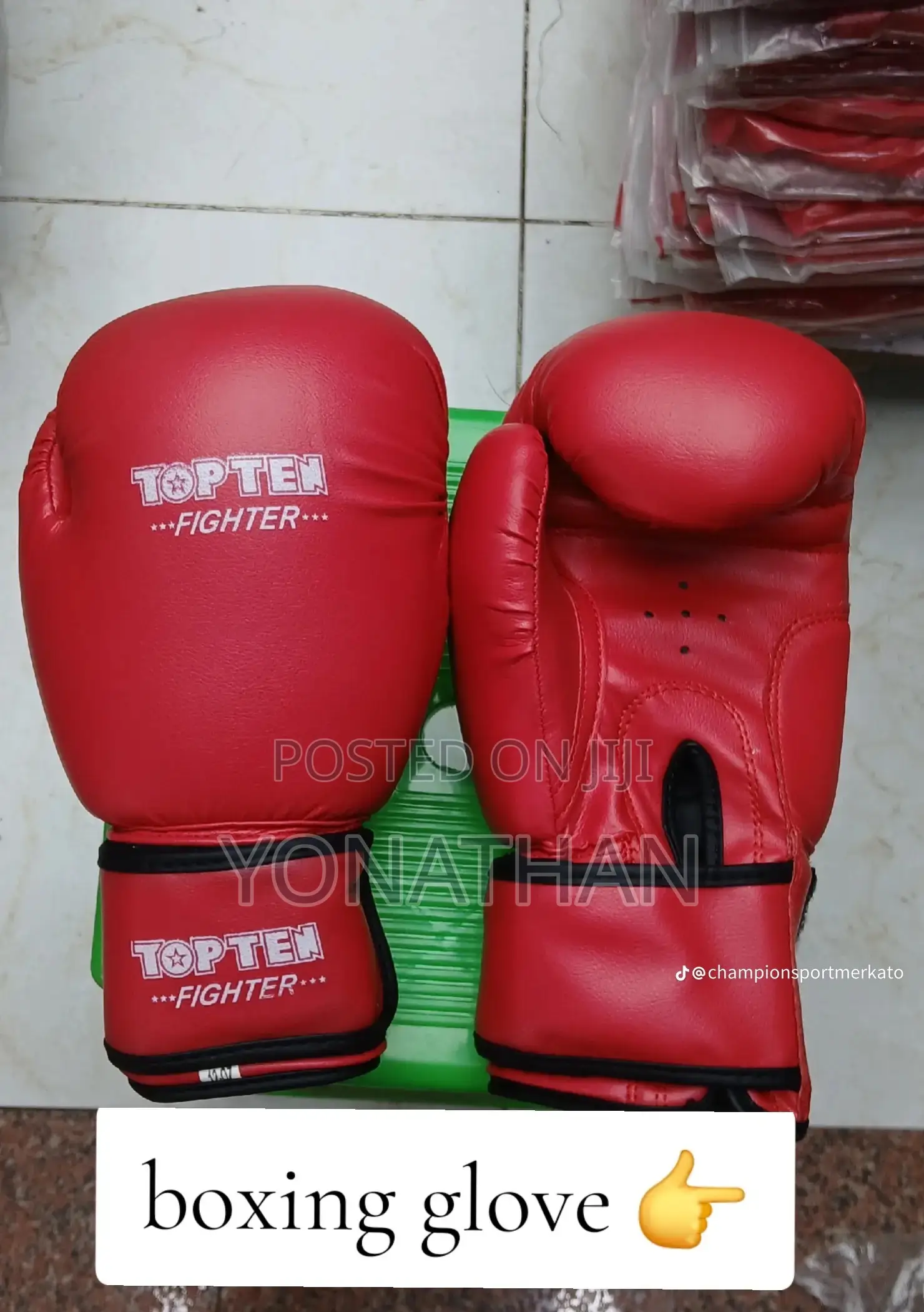 Boxing Glove Size Available