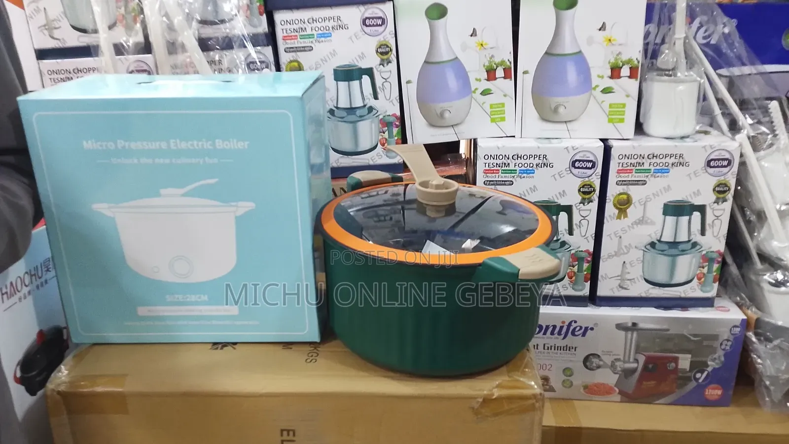 በኤሌክትራክ የሚሰራ ድስት Micro 28Cm Pressure Electric Boiler/ Free Delivery