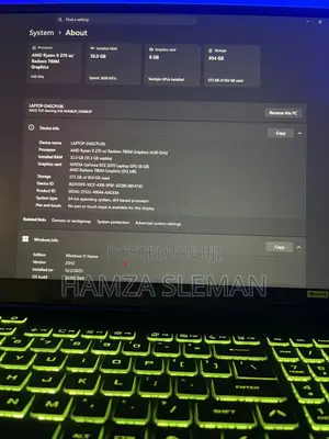 New Laptop Asus TUF Gaming A16 32GB AMD Ryzen 9 SSD 1T