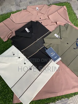 Chest-Stripe Polo Shirts