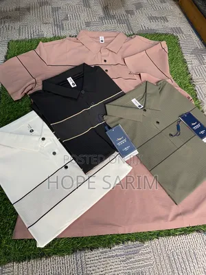 Chest-Stripe Polo Shirts